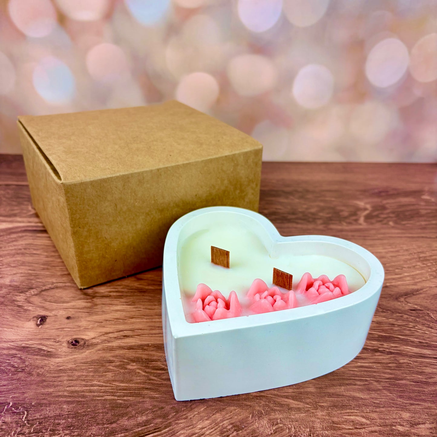 Open Heart Decorative Candle