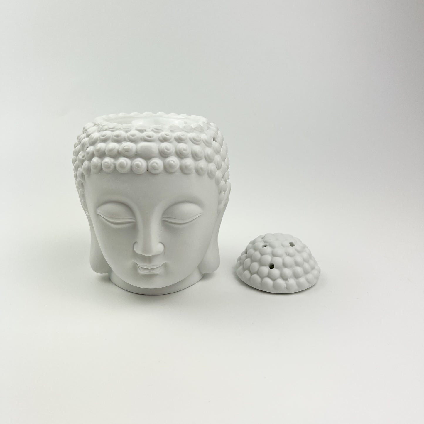 White Buddha Head Wax Burner