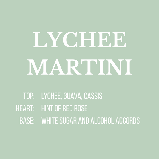 Lychee Martini - Green Candle