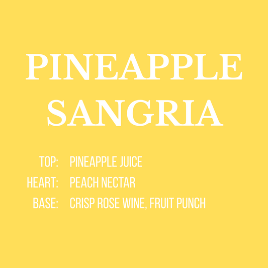 Pineapple Sangria - White Candle