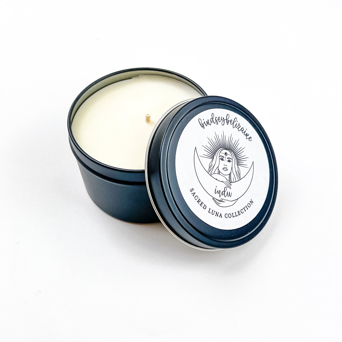 Indu - Waning Gibbous - Sacred Luna Candle Tin