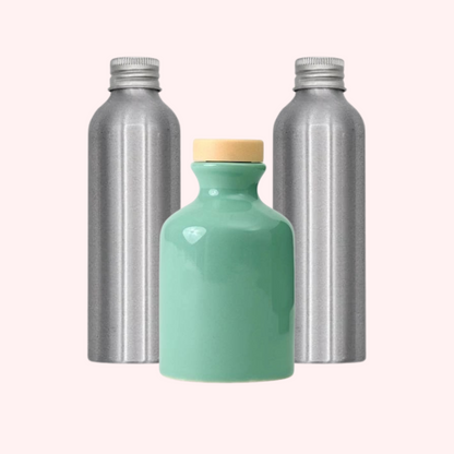 Bubbles and Brunch - Green Ceramic Reed Diffuser Gift Set
