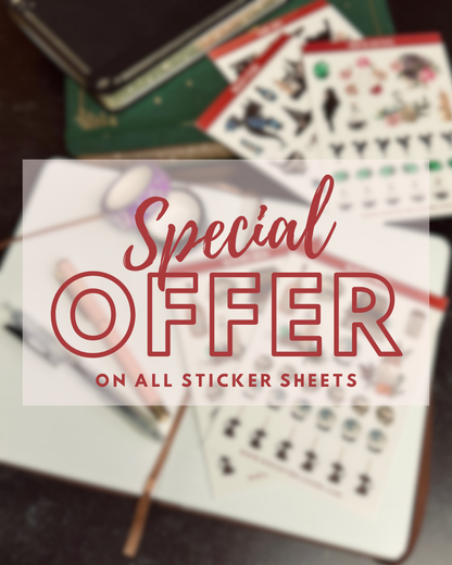 Witchcore Planner Sticker Sheets