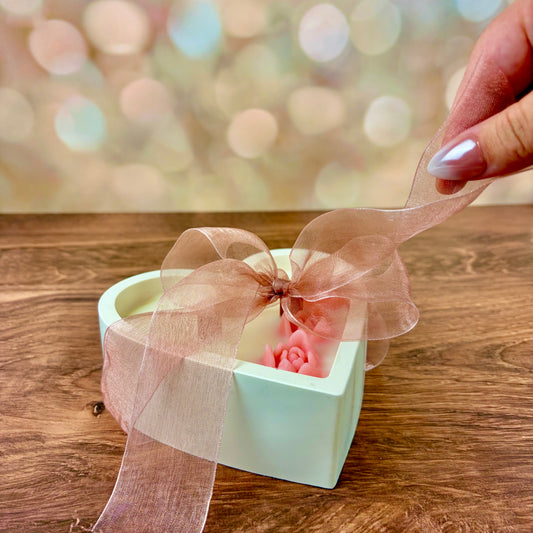 Open Heart Decorative Candle