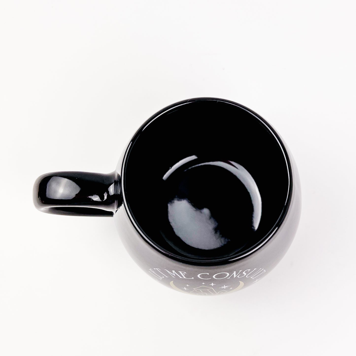 Gold Foiled Black Crescent Moon Mug