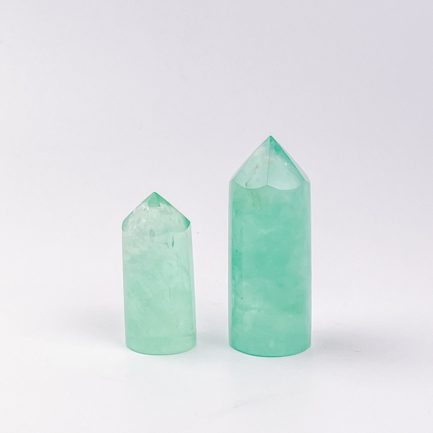 Green Fluorite Cylinder Pointers