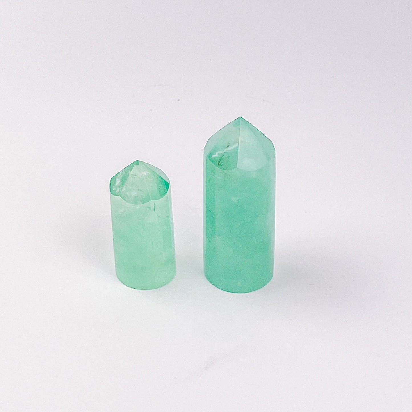 Green Fluorite Cylinder Pointers