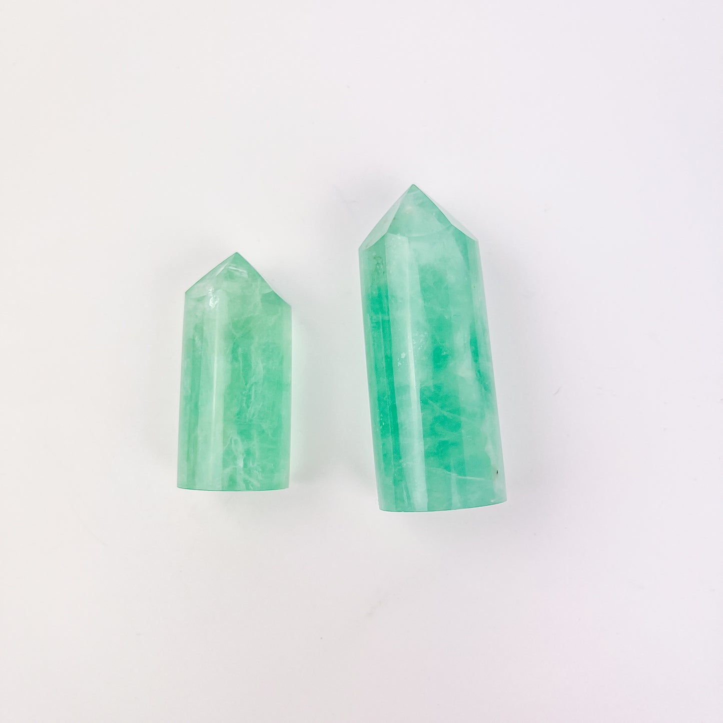 Green Fluorite Cylinder Pointers