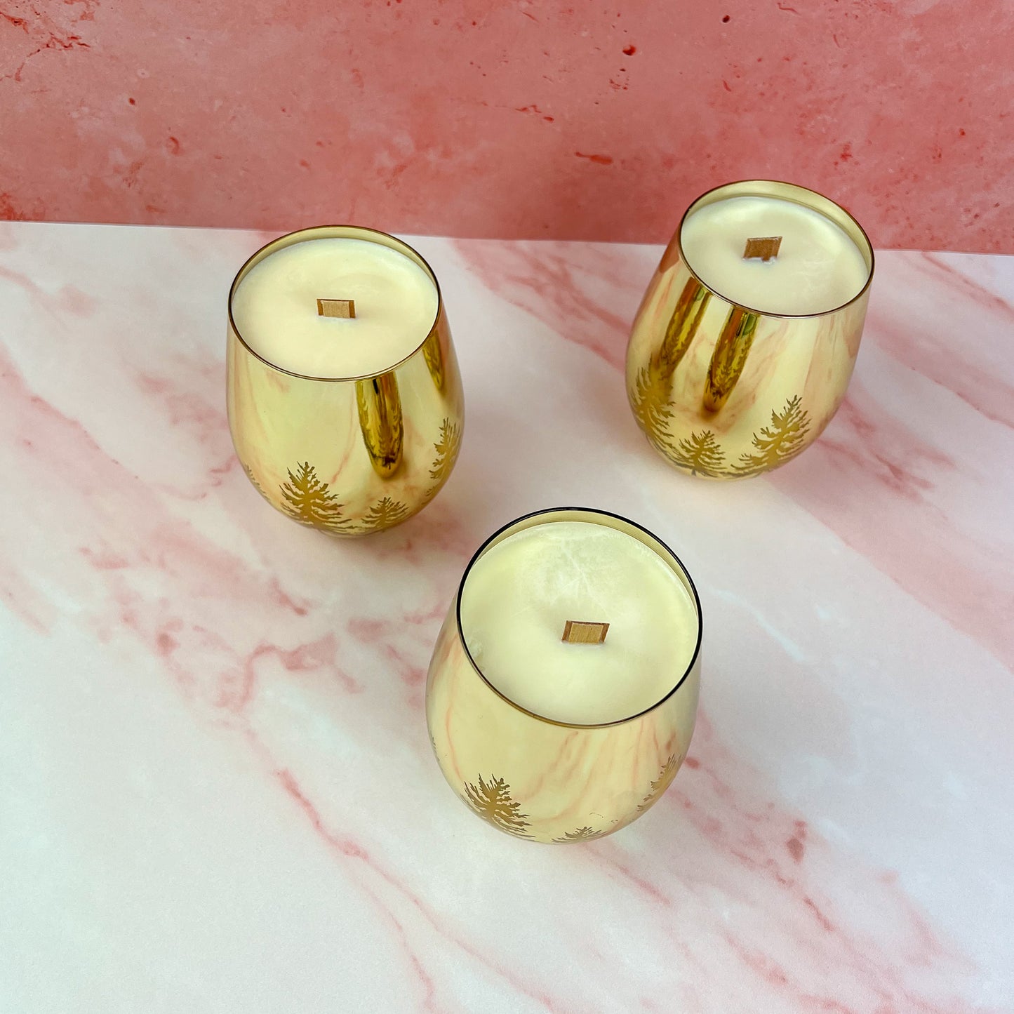 Gold Holiday Candles