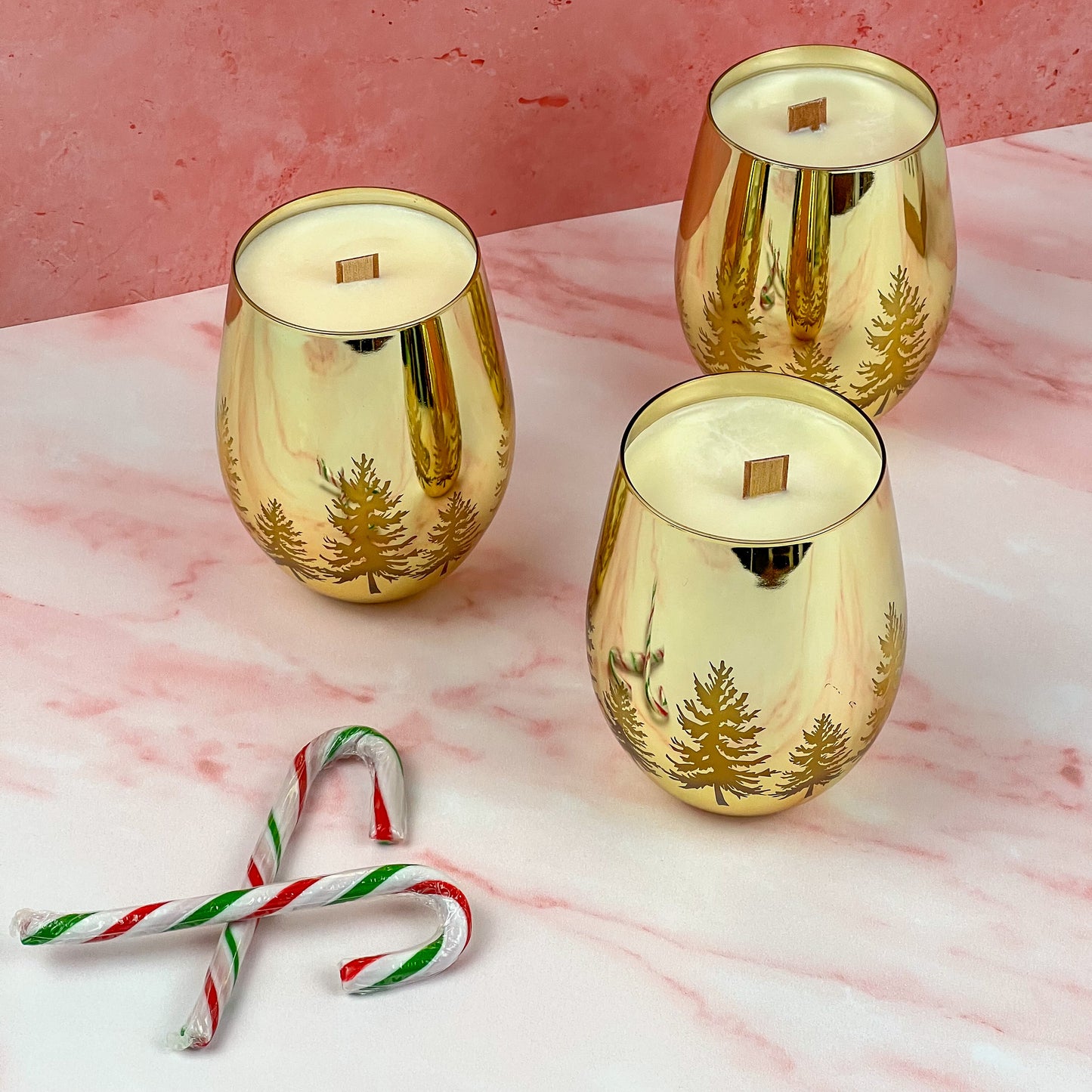 Gold Holiday Candles