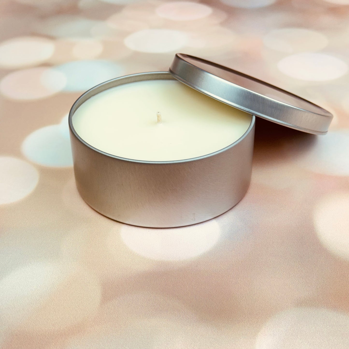 Round Metal Tin Candle Guest Favours